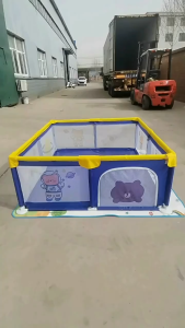 Playpen For Baby Sturdy With Safety Fence Made Of Stainless Steel Frame Baby Play Fence Baby Playground Fence Easy to Install