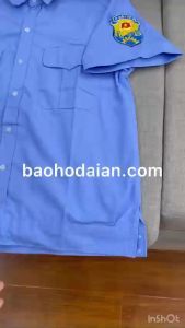 Áo bảo vệ ngắn tay kiểu budong may kèm logo thông tư 08