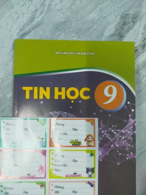 Bao Sách Nhãn Dán + Tin Học 9