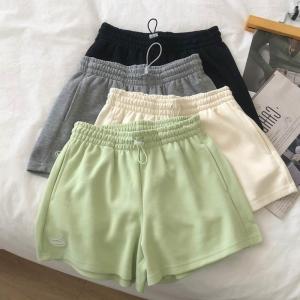Quần Short Thể Thao Thường Ngày Mùa Hè 2023 Cho Nữ Quần Short Nữ Cạp Cao Vải Polyester Thường Ngày Phong Cách Đường Phố