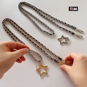 Five-Pointed Star Spring Ring Bag Pendant Buckle Decorative Hanging Buckle Bag Strap Chain Connecting Buckle Clothing Accessories Belt Ear Open Hook Buckle Toy Doll Gift Keychain