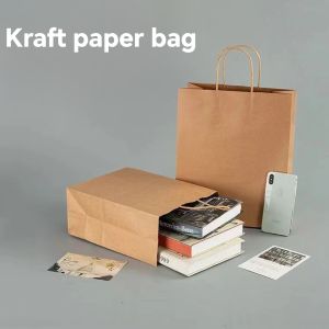 Paper Bags with Handles Gift Bags Bulk Retail Bags Shopping Milk Tea bags Eco-friendly Portable Bags