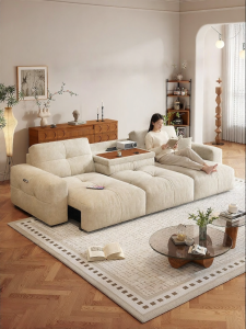 LFF | Vintage Creamy Style 2026 New Electric Intelligent Sofa Bed