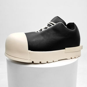 Mickey Big Head Shoes Mens round Toe Thick Bottom Shell Shoe Heightening Bread Board Womens Versatile Dad Trendy Shoes