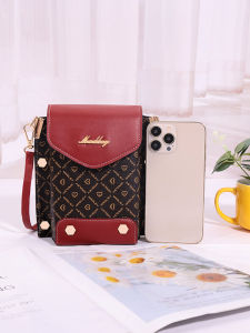 กระเป๋าสะพายข้างผู้หญิงแบบสะพายข้างสีบล็อก กระเป๋าใส่โทรศัพท์มือถือขนาดเล็ก น้ำหนักเบา กระเป๋าสะพายไหล่แบบลำลองสำหรับวัยกลางคน