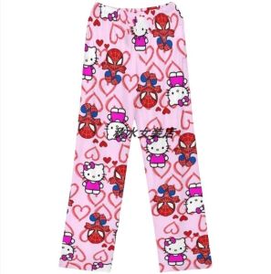 Quần Dài HelloKitty Spiderman Hoạt Hình Cho Nữ Quần Dài Ống Rộng Quần Dài Thường Ngày Quần Dài Ấm Áp Quần Dài Thoải Mái