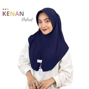 Hijab Jersey Kenan Size M Jilbab Instan Standar Kerudung dzevanda Jeblus Viral