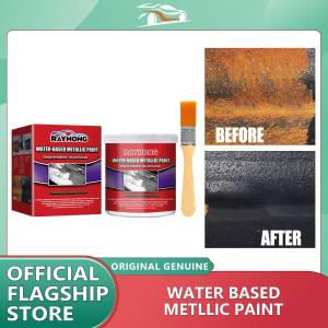 สีเมทัลลิกผสมน้ำจาก Rayhong สีชุดกำจัดสนิม100G พร้อมแปรงใช้งานได้หลากหลายสีรองพื้นเคลือบปกป้องรถยนต์ป้องกันสนิมสำหรับโรงรถรถยนต์สีสนิมชุดกำจัดสนิมแปะน้ำรองพื้นป้องกันสนิมกล่องใส่สัตว์เลี้ยงป้องกันสนิมการกัดกร่อน