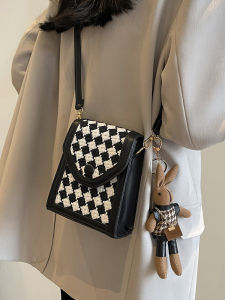 Trendy Vertical Mobile Phone Bag Womens Crossbody High Quality Single Shoulder Bag Small Niche Design Coin Purse for Youth