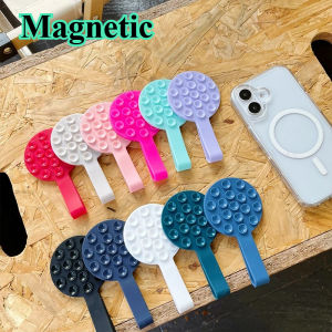 Magnetic Universal Multifunctional Candy Colored Holder Suitable For Magsafe iPhone Silicone Suction Cup Mirror Phone Holder