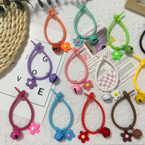 0 บาท ⚡️⚡️⚡️ CA พวงกุญแจดอกซิลิก้าเจลพวงกุญแจระฆังดอกไม้สีลูกกวาดหวานสำหรับห้อยกระเป๋าเด็กผู้หญิงของตกแต่งกระเป๋าเป้สะพายหลัง