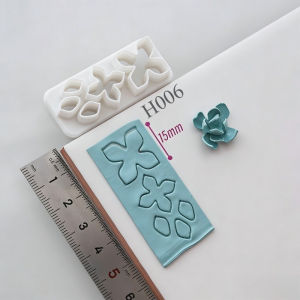 3D Flower Petal Plastic Molds High-Precision Blade DIY Clay Cutters for Polymer Soft Wax Resin Crafts Jewelry Handmade Making