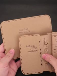 QJH | 1set DIY Acrylic Making Pattern for Leather Wallet HandbagTransparent Acrylic Designing Pattern Leather Purse Craftwork Mold