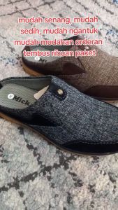 Sepatu Selop Pria Kantoran / Sepatu Casual Pria / Selop