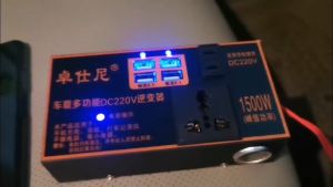 ตัวแปลงไฟในรถให้เหมือนไฟบ้าน แปลงไฟ 12V 24Vเป็น 220V แปลงไฟรถยนต์ เครื่องแปลงกระแสไฟรถยนต์ อินเวอร์เตอร์รถยนต์มัลติฟังก์ชั่น ที่ชาจในรถยนต์ อินเวอร์เตอร์ หัวชาร์จในรถยนต์ ที่ชาร์จแบตในรถยนต์ หัวชาร์จเร็วในรถ Sine Wave Universal Socket