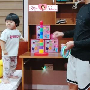 (Size Đại) Bộ trò chơi ném vòng dụng cụ dạy học giúp bé phát triển vận động và trí tuệ Shop Mẹ Sam