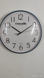 100% ORIGINAL CROCODILE Quiet Sweep Round Analogue Wall Clock CW8533 (CW8533FKS CW8533GKS) [Jam Dinding]