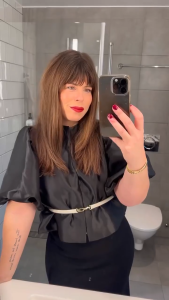 Modern Filipiniana Silk Barong Satin Loose Blouse Plus Size Top Asian Inspired Attire Jacket 2326