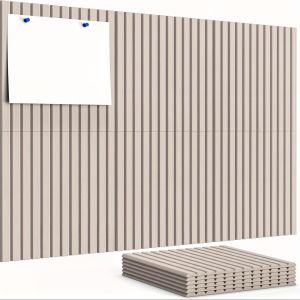 6 PCS Felt Wall Tiles Cork Bulletin Boards for Office Home and Classroom Decoration Felt Notice Boards