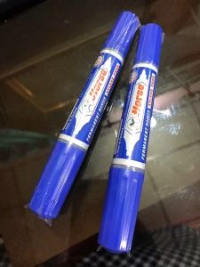 ปากกาเคมี 2 หัว สีน้ําเงิน