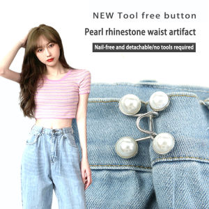 🔥🔥Roman Holiday Waist Collection Artifact Button Jeans Waist Adjustment Nail-free Detachable Buttons  COD