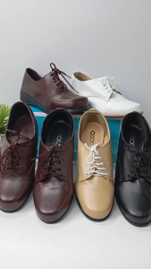 [ส่งเร็วพิเศษ!] 8am รองเท้าผู้กำกับลูกเสือ รองเท้าลูกเสือครู หญิง คัชชูสีน้ำตาล pump shoes for women สวมสบาย หนังpu Size35-44 ส้นสูง1.5นิ้ว SM2101 SB301 SM2103