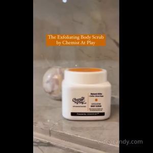 Chemist at Play Exfoliating Body Scrub For Removing Tan & Dead Skin Cells | Rough & Bumpy Skin Tanned & Pigmented Skin | For Smooth Soft & Bright Skin | Natural AHAs | Coffee | For Men & Women | 75g