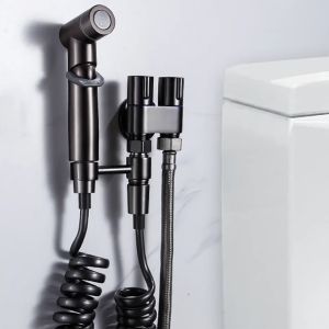 Handheld Toilet Bidet Faucet Sprayer Stainless Steel Bathroom Bidet Spraye Set Hand Sprayer Shower Head Self Cleaning No Punch