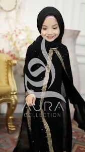 Abaya Hitam Anak Gamis Dubai Anak Dubai Style