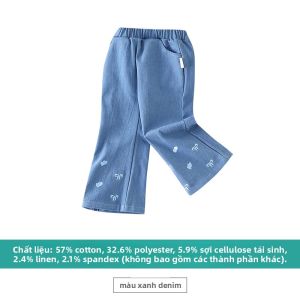 Hamqi | Quần Jeans Xòe Dưới Thời Trang cho Bé Gái