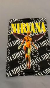 Masker Buff Bandana Band Nirvana Logo Multifungsi Full Printing Premium Limited Edition