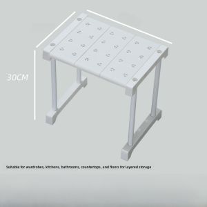 Expandable Shelf Dividers Storage Magic Cabinet Organizer Plastic No Drilling Required for Clothes And Hats Bathroom Use