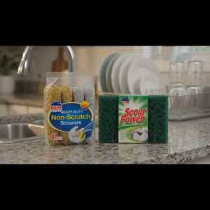 Homeline Multi Purpose Sponge Scouring Pad and Non Scratch Scourers