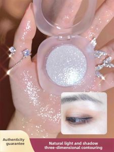 MONLEYTA | Potato Diamond Mud Highlight Contour Palette Dual Use Shimmer Powder Subtle Shine Gel Face Body Brightening Polarized Flash