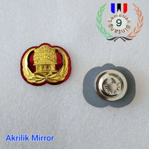 Pin Korpri Premium Akrilik Mirror Motif Timbul 3D