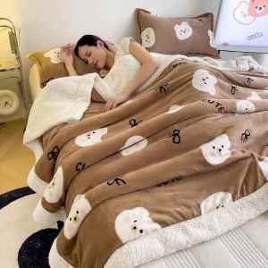 Thick Double-Layer Flannel Blanket