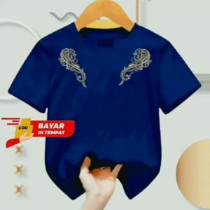 Kaos Atasan Anak Laki-Laki Batik Keren Usia 1-12 Tahun Lengan Pendek