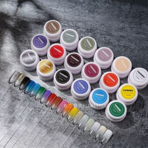 High Density Nail Art Glue 30 Colors One Stroke Coloring Easy to Use for Nail Art Transfer Stickers Long Lasting Color