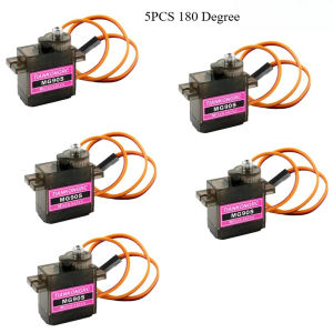 5PCS/Set 9G MG90S Digital Servo Brush Motor Metal Gear 180°/270° Angle-controllable 360° Continous Rotation 4.8-6.0V Micro Servo