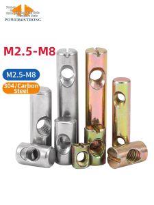 POWER&STRONG | Colored Zinc Dual Hole Nut Furniture Connection Stainless Steel