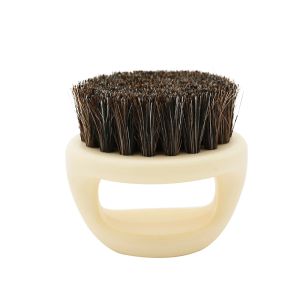 Popular Men Facial Mustache Brush Durable Boar Bristle Anti Static Salon Hair Cleaning Grooming Brush