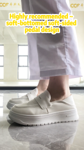 Falimottype)Size35-40 Womens  Fashionable and Versatile Soft soled White Shoes Breathable and Anti slip Medical Work shoes for woman