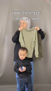 3 - 12 tahun kaos turtleneck kids kaos korea anak kaos anak polos lengan panjang kaos leher tinggi