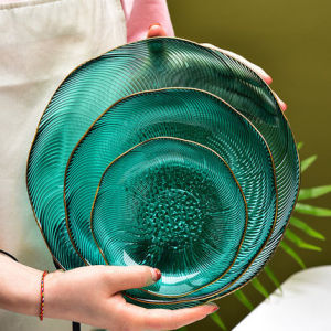 Gold Rim Luxury Fruit Plate Large
