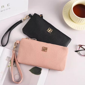 Fashionable Long PU Leather Clutch Wallet Womens Handbag Soft Leather Trendy Small Bag Elegant Lady Style Spring Collection