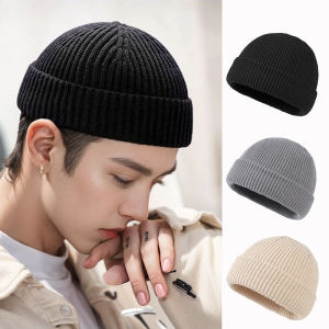 Warm Black Woolen Hat for Men