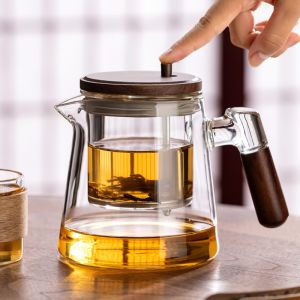 YIHUTEA | Easy Use Glass Tea Infuser with One Touch Filter
