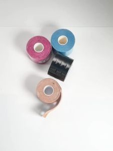 1 Roll Perforated Kinesiology Tape for Sensitive Skin More Breathable Elastic Athletic Tape for Pain Relief & Muscle Support