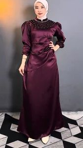 [ ADA JUMBO ]  Dress Kondangan VIRAL Terbaru Vina Dress | Gaun Kondangan Rok Duyung | Gaun Pesta Moderen | Dress Satin Mermaid | Dress Duyung Dress Pesta Dress Kekinian Dress silk Premium | Dress Bridesmaid Terbaru