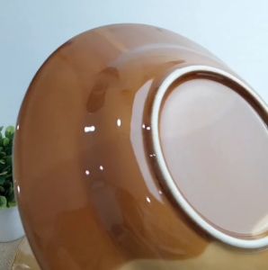 จาน จานก้นลึก 8นิ้ว จานเซรามิก (แพ็ค 6ใบ 12ใบ) เข้าไมโครเวฟได้ จานตราไก่